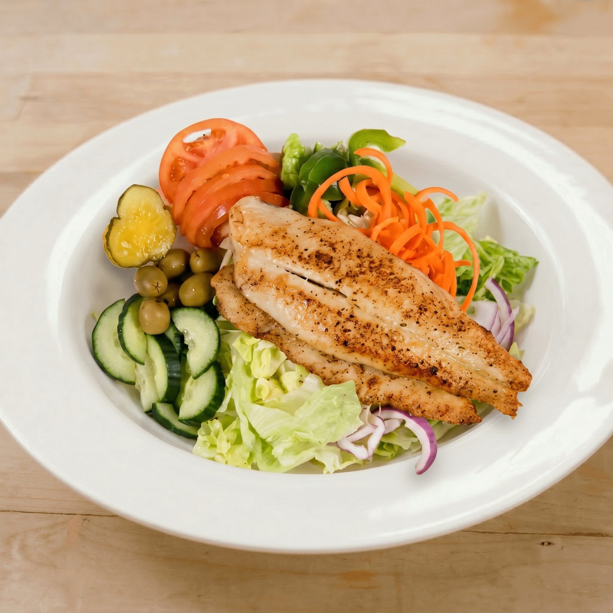 Tilapia Fish Salad.