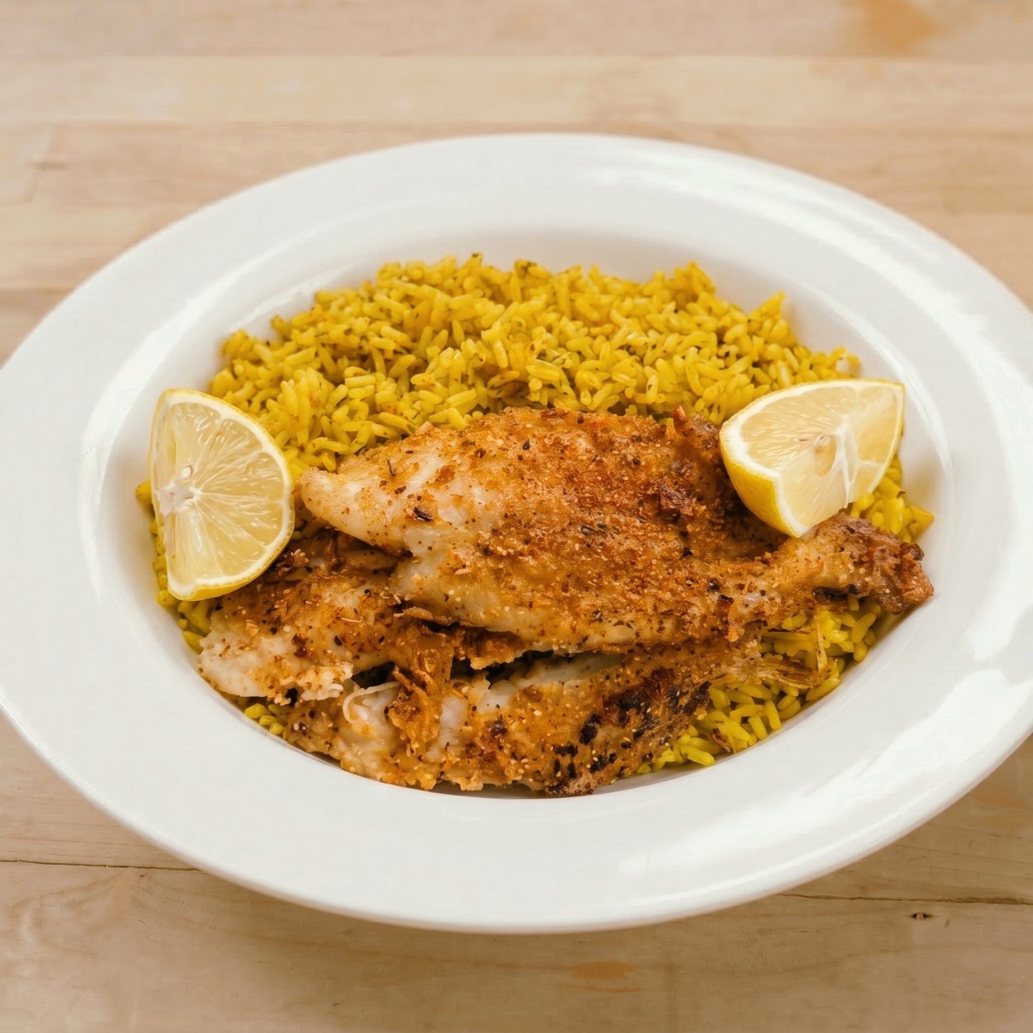 Grilled Fish and Wing Combo.